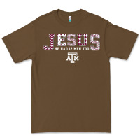 Cacao Texas A&m Aggies Jesus - Had 12 Men - Patterned Premium Tee - PixelFlow