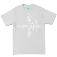 Dove Grey haitian veve  voodoo symbol t shirt Premium Tee - PixelFlow