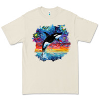 Bone Orca Killer Whale Starry Night Impressionist Dog Art By Aja Premium Tee - PixelFlow