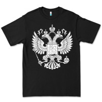 Black russian double headed eagle for a russia fan gift t shirt Premium Tee - PixelFlow