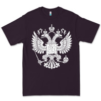 Plum russian double headed eagle for a russia fan gift t shirt Premium Tee - PixelFlow