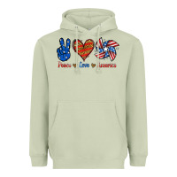 Matcha Peace Love America Heavyweight Hoodie - Jasminsmagicworld