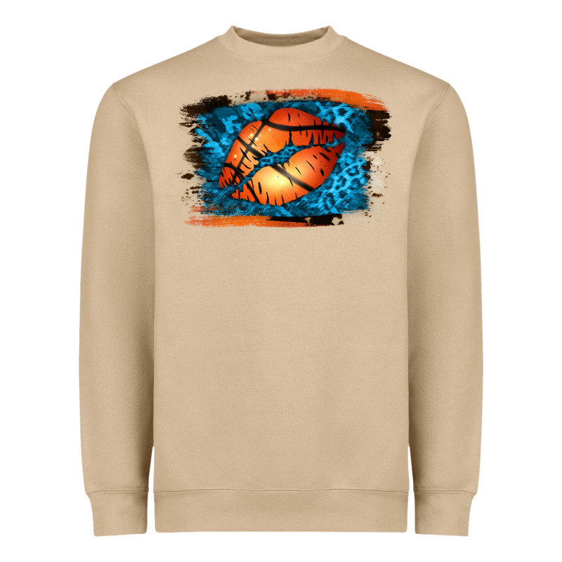 Basketball Lips Heavyweight Sweatshirt by Jasminsmagicworld | Teevron