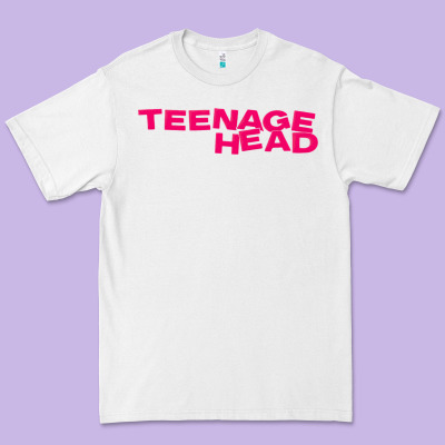 Teenage Head Print (pink) Plain Premium Tee Designed By Pixelflow