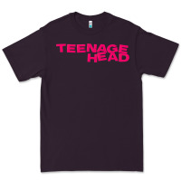 Plum Teenage Head Print (Pink) Plain Premium Tee - PixelFlow