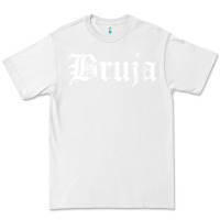 White womens bruja old english chola witchy v neck t shirt Premium Tee - PixelFlow