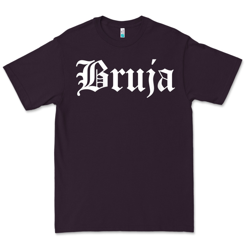 Womens Bruja Old English Chola Witchy V Neck T Shirt Premium Tee by PixelFlow | Teevron
