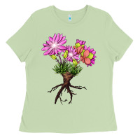 Matcha Bitterroot Flower Ladies Tee - LillyAllenDesigns