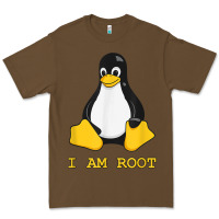 Linux Mascot Tux The Penguin I Am Root Tshirt Men Women Kids Premium Tee | Teevron
