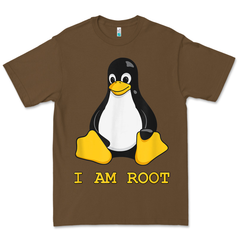 Linux Mascot Tux The Penguin I Am Root Tshirt Men Women Kids Premium Tee by PixelFlow | Teevron