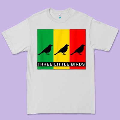 Three Little Birds Premium Tee Designed By Pixelflow