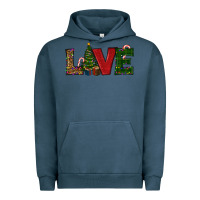 Pigment Midnight Navy christmas tree love Urban Hoodie - RanaPortraitStore