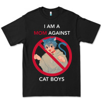 Black i am a mom against cat boys Premium Tee - PixelFlow