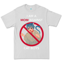 Dove Grey i am a mom against cat boys Premium Tee - PixelFlow
