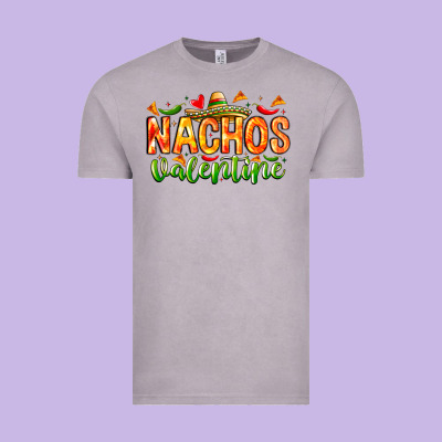 Nachos Valentine Vintage Tee Designed By Cowhidedigitalart