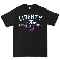Black liberty university flames football lynchburg virginia sparky the eagle Premium Tee - PixelFlow