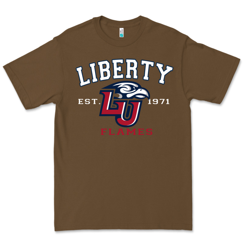 Liberty University Flames Football Lynchburg Virginia Sparky The Eagle Premium Tee by PixelFlow | Teevron