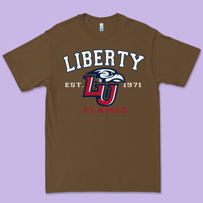Liberty University Flames Football Lynchburg Virginia Sparky The Eagle Premium Tee Designed By Pixelflow
