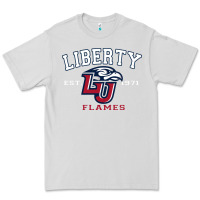 Dove Grey liberty university flames football lynchburg virginia sparky the eagle Premium Tee - PixelFlow