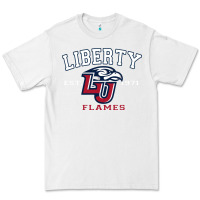 White liberty university flames football lynchburg virginia sparky the eagle Premium Tee - PixelFlow