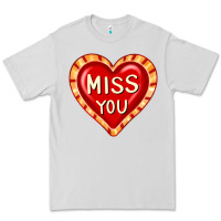Dove Grey valentine's day hearts 6 Premium Tee - FaDigitalArtStudio