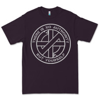 Plum Crass   There Is No  Authority But Yourself Classic Premium Tee - PixelFlow