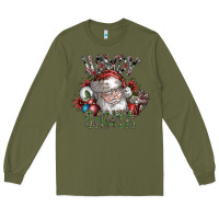 Army Green howdy santa Long Sleeve Tee - SublimationCraftShop