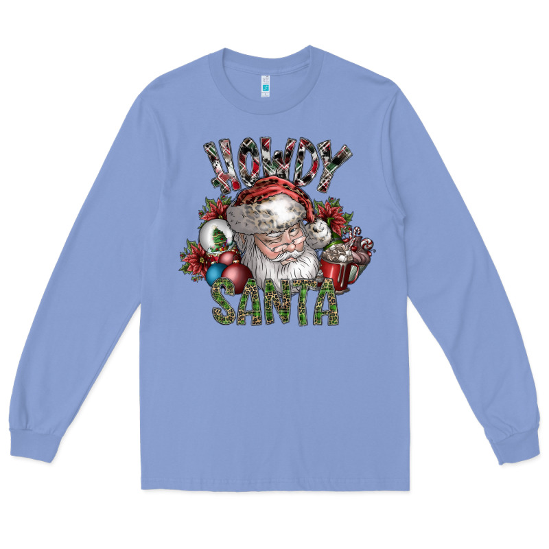 Howdy Santa Long Sleeve Tee by SublimationCraftShop | Teevron