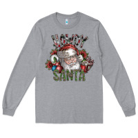 Heather Grey howdy santa Long Sleeve Tee - SublimationCraftShop