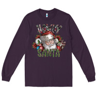 Plum howdy santa Long Sleeve Tee - SublimationCraftShop