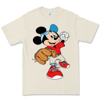 Bone micky-playing-baseball-cartoon-illustration-- Premium Tee - PixelFlow