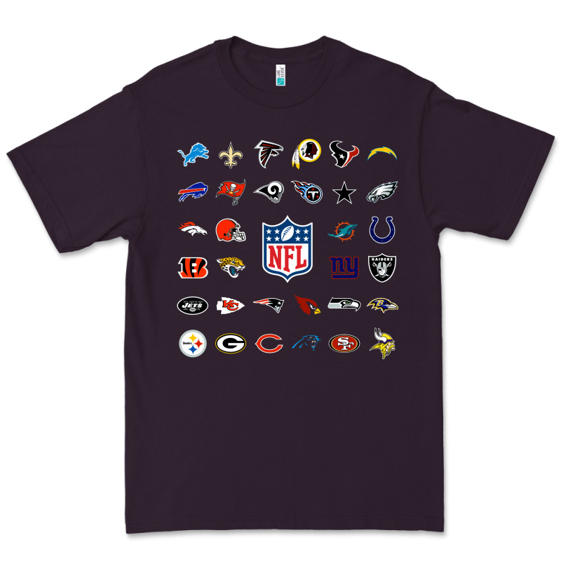 American Football Team Collage    Wall Art Premium Tee by PixelFlow | Teevron