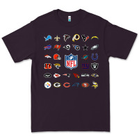 Plum american football team collage    wall art Premium Tee - PixelFlow