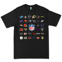 Black american football team collage    wall art Premium Tee - PixelFlow