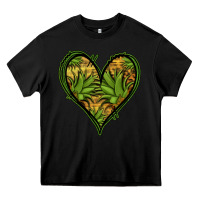 Black pineapple heart Heavy Core Tee - Jasminsmagicworld