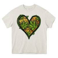 Cream pineapple heart Heavy Core Tee - Jasminsmagicworld