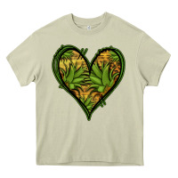 Mossy pineapple heart Heavy Core Tee - Jasminsmagicworld