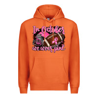 Carrot in october we wear pink with football Premium Hoodie - BarkalooDesign