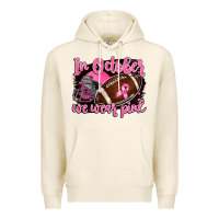 Tofu in october we wear pink with football Premium Hoodie - BarkalooDesign