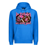 True Royal in october we wear pink with football Premium Hoodie - BarkalooDesign