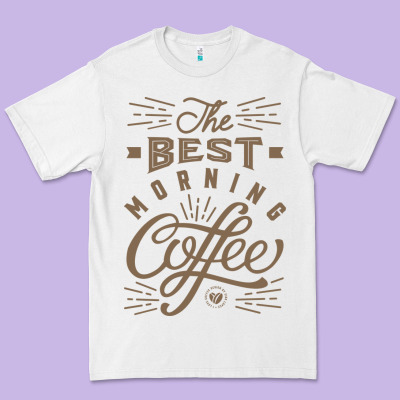 The Best Morning Coffee Premium Tee Designed By Pixelflow