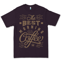 Plum The Best Morning Coffee Premium Tee - PixelFlow