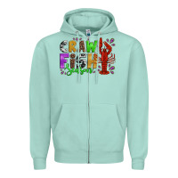 Seafoam crawfish season mardi gras carnival Zipper Hoodie - Jasminsmagicworld