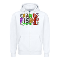 White crawfish season mardi gras carnival Zipper Hoodie - Jasminsmagicworld