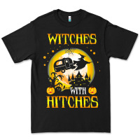 Black witches with hitches funny halloween costume gift Premium Tee - PixelFlow