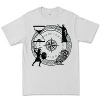 Dove Grey the four stoic virtues Premium Tee - PixelFlow
