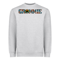 Heather Grey grammie cowhide sunflower 1 Heavyweight Sweatshirt - Jasminsmagicworld