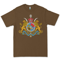 Cacao Iran Coat of arms Flag souvenir Iranian Persian Premium Tee - PixelFlow