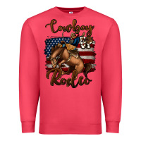 Cardinal cowboy up rodeo bucking bronco Premium Sweatshirt - Jasminsmagicworld