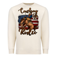 Sandshell cowboy up rodeo bucking bronco Premium Sweatshirt - Jasminsmagicworld